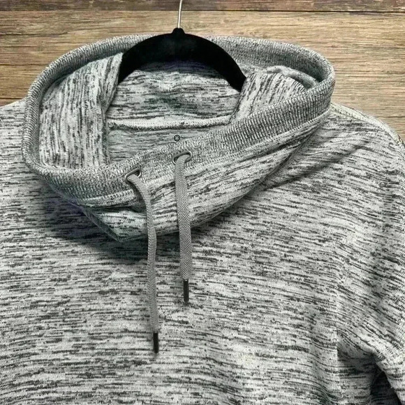 Athleta Heather Gray Cowl Neck Sweater - Picture 3 of 5